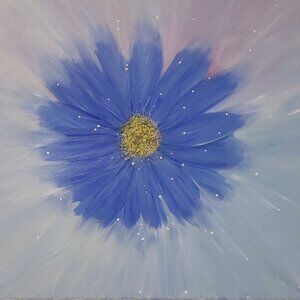 Blue Bloom - Oil on Canvas
